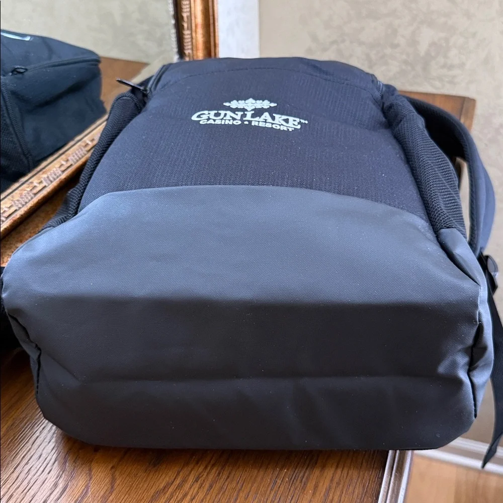 Nike Black Logo Gun Lake Casino Backpack for Men or Women.